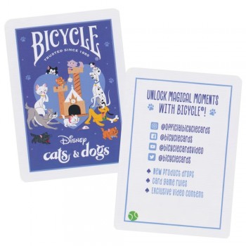 Disney Cats and Dogs žaidimo kortos Bicycle